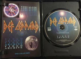 Def Leppard Visualize / Video Archive Signed DVD Region 1 Autographs 3