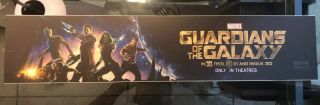 Marvel Guardians Of The Galaxy Vol 1 3d 5 " X25 " Movie Mylar Authentic