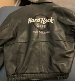 Hard Rock Cafe Leather Jacket Orleans Large