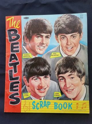 Vintage " The Beatles Band " 1964 Scrap Book By Whitman Nems 1960 