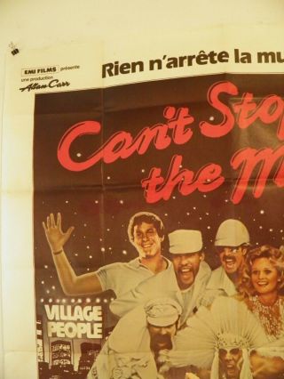 Can’t Stop the Music 1980 Large French Poster 47 by 63 village people Gay 2