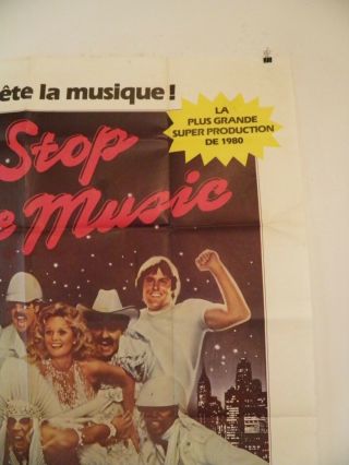 Can’t Stop the Music 1980 Large French Poster 47 by 63 village people Gay 3