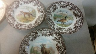 Spode Woodland Set Of 6 Dinner Plates Includes 3 Newest Designs