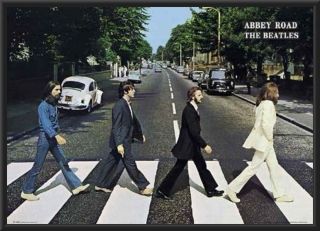 The Beatles Abbey Road Framed Poster Full Size
