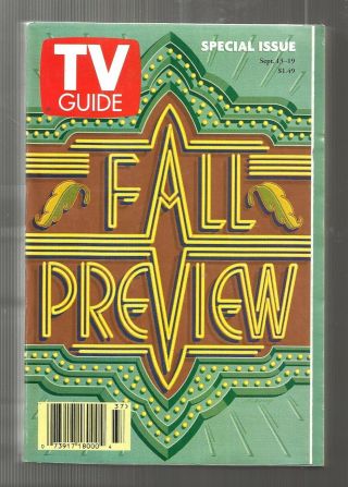 Tv Guide - 9/1997 - Fall Preview - The Visitor - Dharma &greg - Philadelphia,  Pa Edition