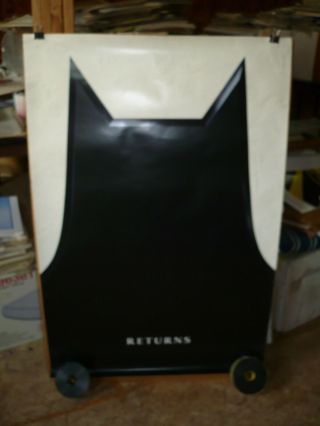Batman Returns,  Orig Rolled Advance 1 - Sht " A " / Movie Poster [tim Burton] 1992