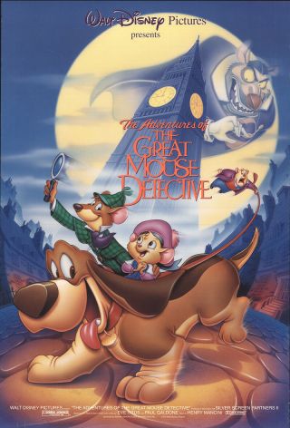 The The Great Mouse Detective 1992 27x41 Orig Movie Poster Fff - 20645
