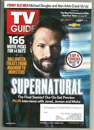 Tv Guide - 10/2019 - Supernatural - Cover 3 - Jared Padalecki - Patsy Cline - Loretta Lynn