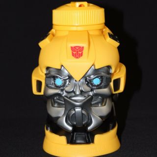 Transformers Bumblebee Universal Studios Tumbler Thermos Drink Cup Molded Head