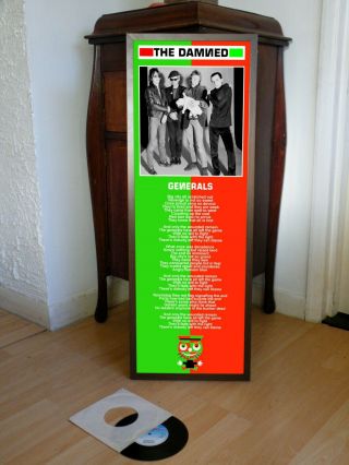 The Damned X4 Promo Posters,  Lyric Sheet,  Sex Pistols,  Black,  Machine,  Goth,