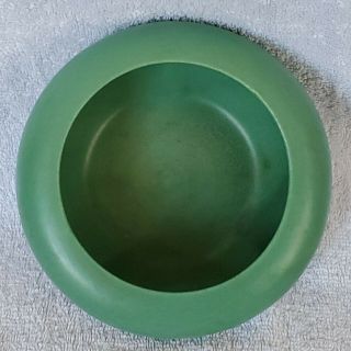 Catalina Island Pottery Matte Green Bowl Hand Thrown White Clay 3