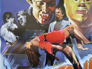 Santo and Blue Demon Against the Monsters 70 Frankenstein The Wolfman Dr.  Jekyll 4