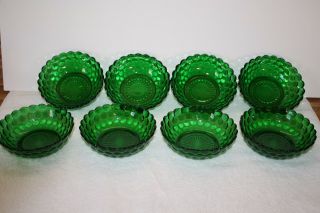 (8) Bubble Green Cereal Bowls
