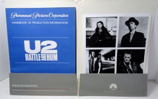 U2 Rattle And Hum Press / Promo Kit 8 X 10 Glossy Rare Item / Bono