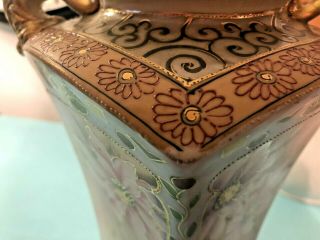 Gorgeous Antique Imperial Nippon Hand Painted Vase Large Size 11 - 1/2x7” 6