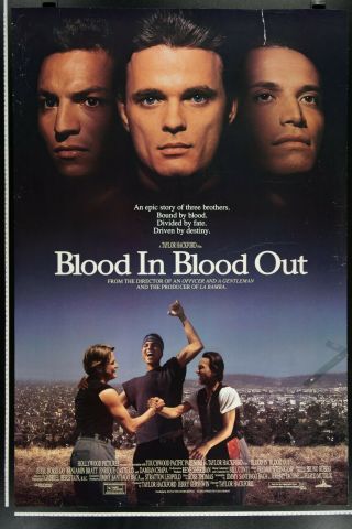 Bound By Honor - Blood In Blood Out 27x40 1sh Authen.  Movie Poster 1993