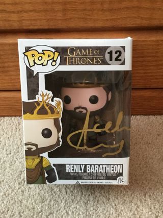 Funko Pop Game Of Thrones Renly Baratheon 12 Signed By Gethin Anthony
