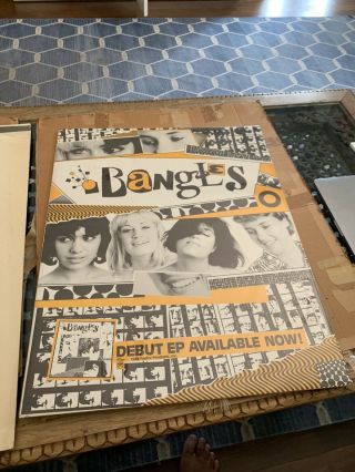 The Bangles Vintage Poster Promo,  1983 Debut Ep,  27.  5” X 22”