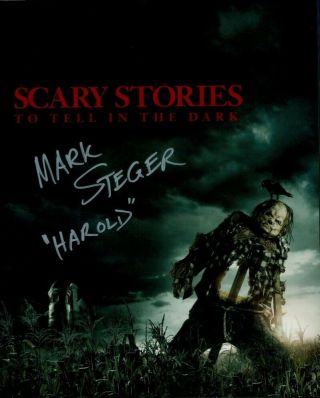 Mark Steger Scary Stories To Tell In The Dark Signed Autograph 8 " X10 " Photo