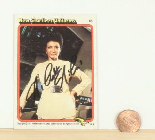 Nichelle Nichols Signed Topps Card Star Trek The Motion Picture