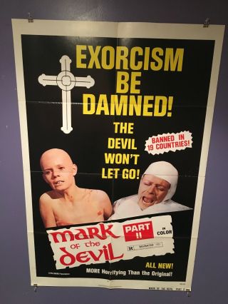 Mark Of The Devil Part Ii One Sheet Movie Poster 1974 Occult Horror