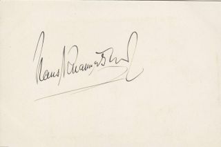 Hans Knappertsbusch Legendary German Conductor Wagner Strauss 1929 Hand Signed