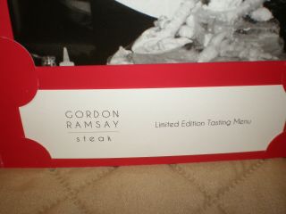 Gordon Ramsay Steak Signed Tasting Menu & Gift Bag - Paris Casino Las Vegas 5