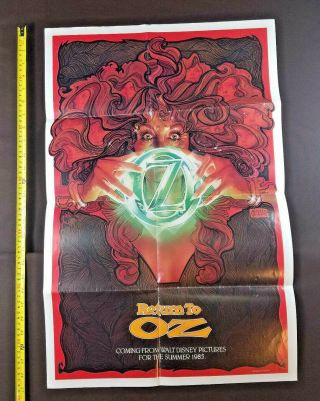 Return To Oz 1985 Disney Vhs Movie Poster