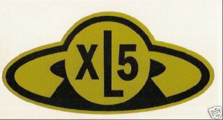 Fireball Xl5 Sticker / Gerry Anderson Xl 5 Joe 90 Thunderbirds Scarlet