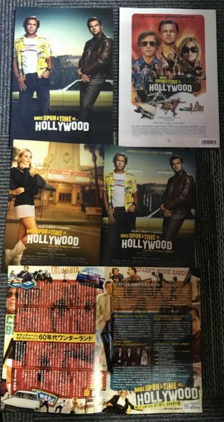 Once Upon A Time In Hollywood Japan Pressbook,  Mini - Posters Tarantino Dicaprio