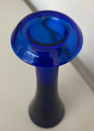 ELSA PERETTI FOR TIFFANY MADE IN ITALY COBALT BLUE BUD VASE - 7.  5 