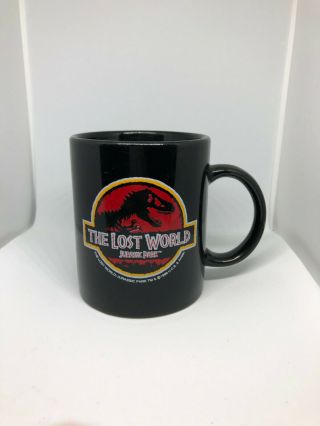 The Lost World Jurrassic Park 1996 Coffee Cup Something Has Survived Black/red