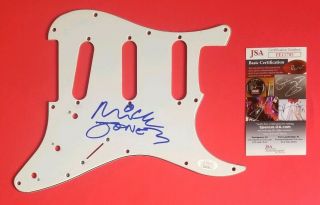 Mick Jones Of The Clash Signed Fender Strat Guitar Pickguard With Jsa Psa