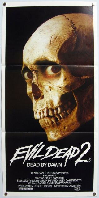 Evil Dead 2 Dead By Dawn Bruce Campbell Sam Raimi Horror Classic Daybill 1987