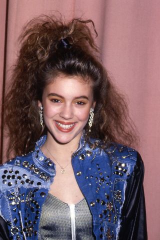 Alyssa Milano (15) Cute Smile Sexy Young Candid 35mm Transparency Slide