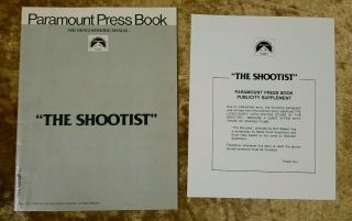 The Shootist Paramount Press Book And Merchandising,  John Wayne Last Movie 1976