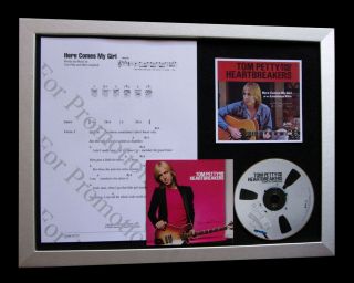 Tom Petty Here Comes My Girl Top Quality Cd Framed Display,  Express Global Ship
