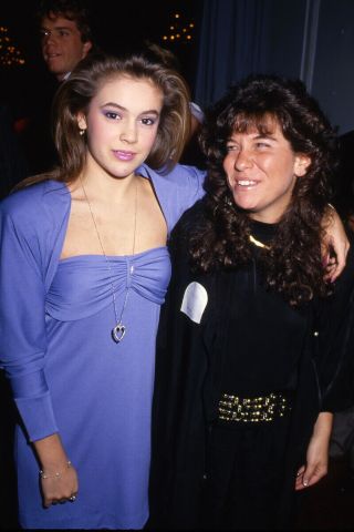 Alyssa Milano At 14 Cute Young Sexy Dress Candid 35mm Transparency Slide