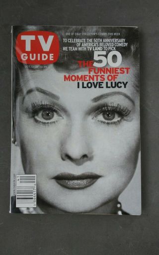 Tv Guide - Oct 13 - 19 2001 I Love Lucy Issue - Vg