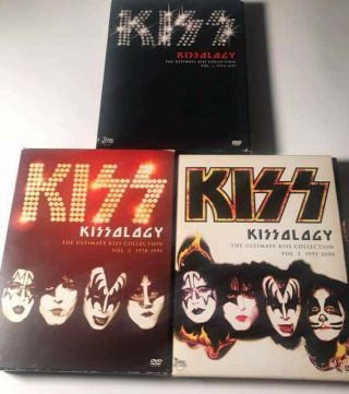 Kiss Kissology Dvd Trilogy All 3 Volumes Vol 1 2 3 Complete With All Inserts