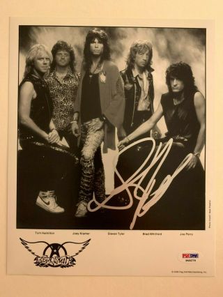 Steven Tyler Hand Signed 8x10 Vintage Promo Photo Aerosmith Autograph Psa