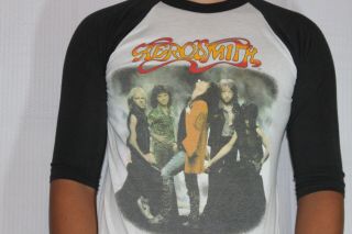 Vintage Aerosmith Concert T - shirt Permanent Vacation World tour 1987 Sz XL 2