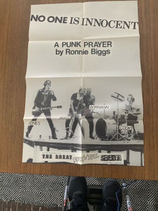 Sex Pistols Promo Poster Ronnie Biggs Punk Prayer Rock N Roll Swindle