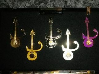 Prince / Symbol Guitar Lapel Pins 5 Color Set