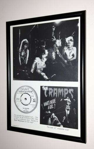 The Cramps - Framed Press Release Promo For What 