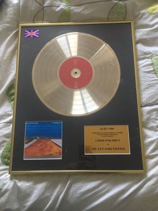 Red Hot Chilli Peppers Californication Gold Disk