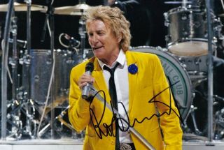 Rod Stewart Music Hand Signed Photo Authentic,  - 12x8