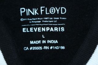Black Pink Floyd Dark Side of the Moon Eleven Paris Large Rock Band Jacket 5