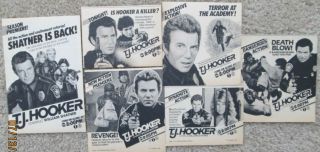 William Shatner Tj Hooker Adrian Zmed Heather Locklear Tv Guide Ads Clippings