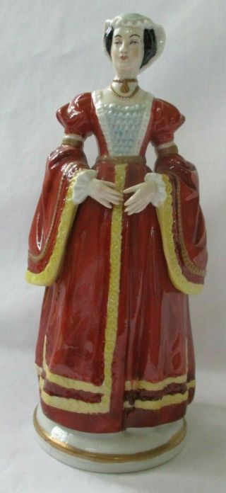 Sitzendorf Anne Of Cleves King Henry Viii Porcelain Figurine